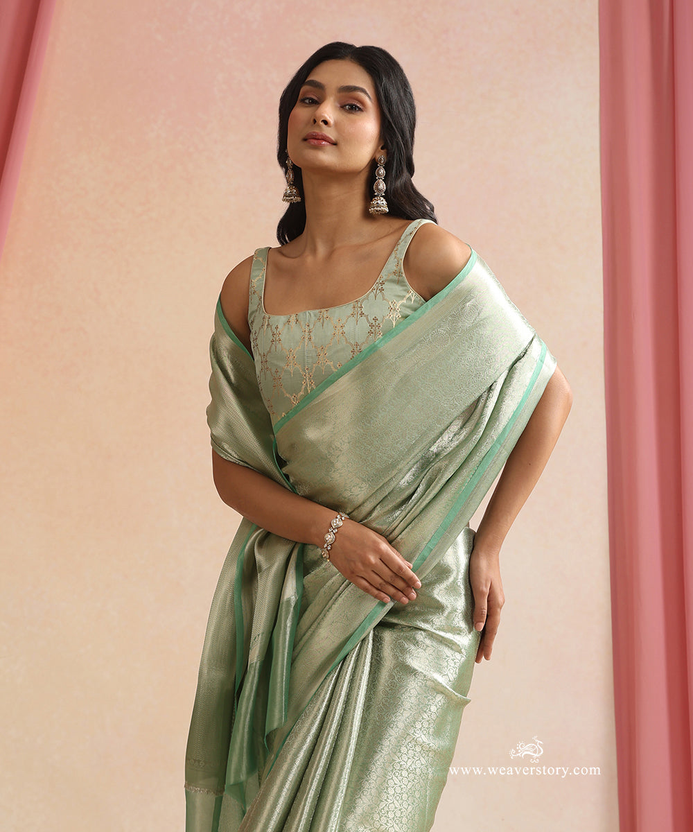 Sage_Green_And_Silver_Handloom_Pure_Silk_Tissue_Tanchoi_Banarasi_Saree_WeaverStory_02