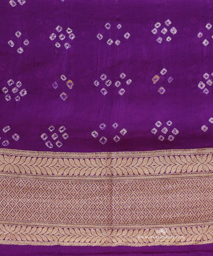 Purple_And_Pink_Shaded_Handloom_Pure_Georgette_Banarasi_Bandhej_Saree_WeaverStory_05