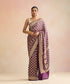 Purple_Handloom_Pure_Georgette_Banarasi_Bandhej_Saree_WeaverStory_01
