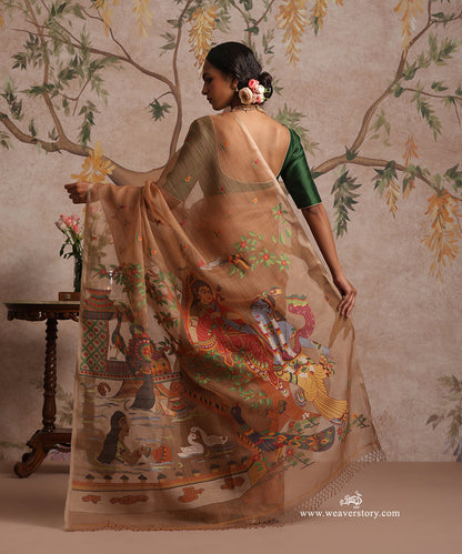 Light_Brown_Handloom_Pure_Muslin_Dhakai_Jamdani_Saree_With_Lord_Radha_Kishana_On_Pallu_WeaverStory_04