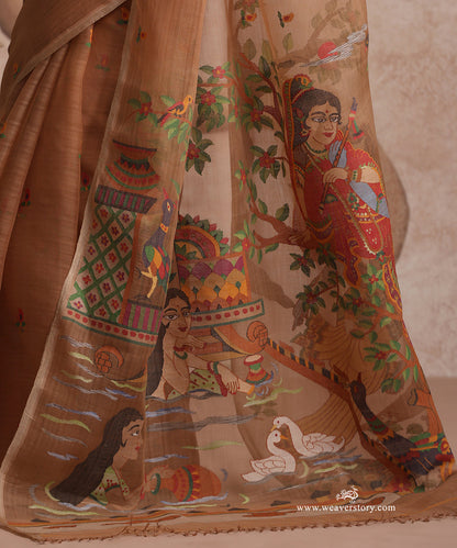 Light_Brown_Handloom_Pure_Muslin_Dhakai_Jamdani_Saree_With_Lord_Radha_Kishana_On_Pallu_WeaverStory_06