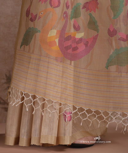 Beige_Handloom_Pure_Matka_Silk_Dhakai_Jamdani_Saree_With_Swan_Muslin_Jamdani_Pallu_WeaverStory_06