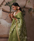 Hena_Green_Handloom_Pure_Linen_Dhakai_Jamdani_Saree_With_Allover_Jaal_WeaverStory_03