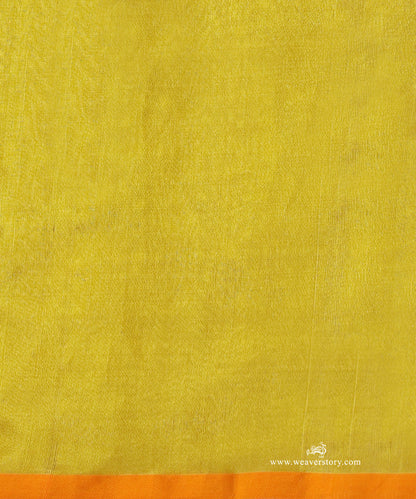 Olive_Handloom_Pure_Silk_Chanderi_Donaliya_Saree_With_Allover_Jaal_And_Birds_Motif_WeaverStory_05