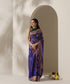 Blue_Handloom_Pure_Silk_Chanderi_Donaliya_Saree_With_Allover_Peocock_And_Parrot_Jaal_WeaverStory_01
