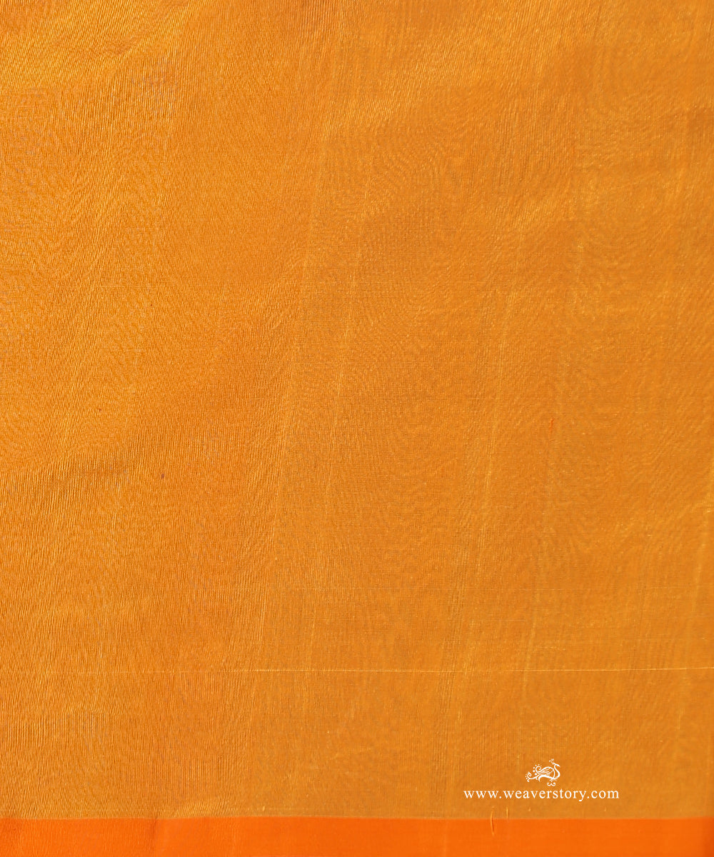 Soffron_Handloom_Pure_Silk_Chanderi_Donaliya_Saree_With_Allover_Floral_Jaal_And_Green_Meena_Birds_Motif_WeaverStory_05