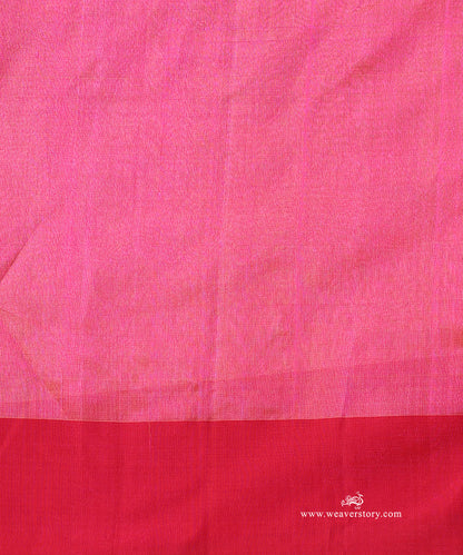 Peach_Handloom_Pure_Silk_Chanderi_Donaliya_Saree_With_Allover_Aadi_Jaal_And_Heavy_Pink_Border_WeaverStory_05