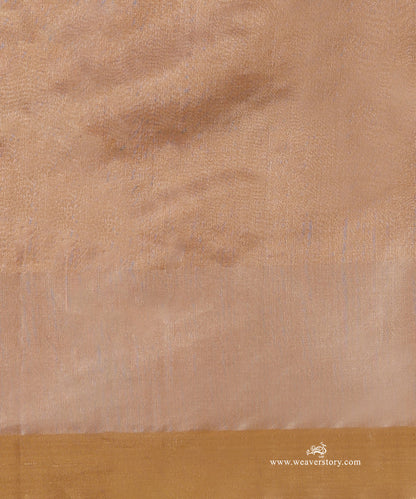 Gold_Handloom_Pure_Silk_Chanderi_Donaliya_Saree_With_Allover_Jaal_And_Heavy_Border_WeaverStory_05