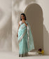 Ice_Blue_Handloom_Pure_Silk_Chanderi_Eknaliya_Saree_With_Blue_Meena_Small_Booti_And_Silver_Zari_Saffron_Border_WeaverStory_01