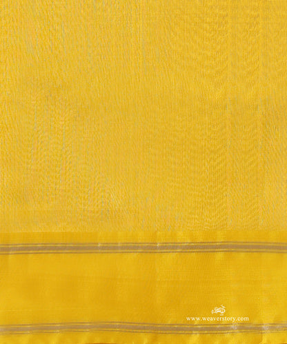 Yellow_Handloom_Pure_Silk_Chanderi_Eknaliya_Saree_With_Multicoloured_Meena_Booti_WeaverStory_05