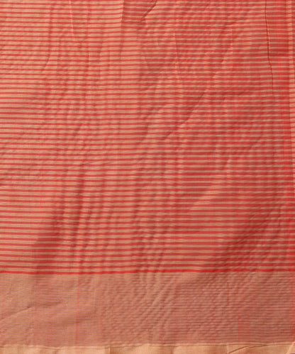 Beige_And_Peach_Handloom_Pure_Cotton_Venkatagiri_Zari_Small_Checkered_Saree_WeaverStory_04