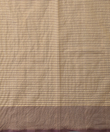 Beige_And_Purple_Handloom_Pure_Cotton_Venkatagiri_Zari_Small_Checkered_Saree_WeaverStory_04