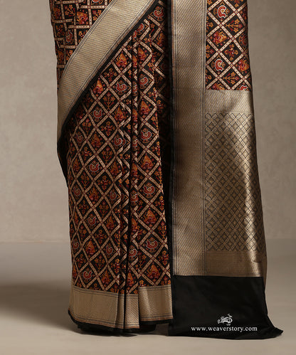 Black_Handloom_Pure_Katan_Silk_Banarasi_Patola_Saree_With_Cutwork_WeaverStory_04