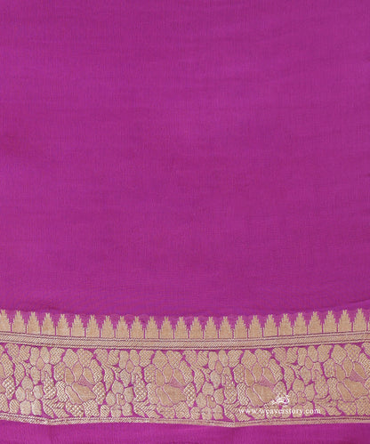 Plum_Handloom_Pure_Georgette_Banarasi_Cutwork_Saree_With_Allover_Rose_Jaal_WeaverStory_05