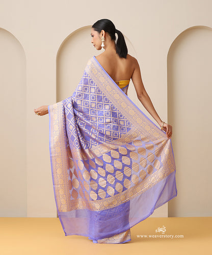 Lavender_Handloom_Pure_Georgette_Banarasi_Saree_With_Allover_Barfi_Jaal_And_Cutwork_Weave_WeaverStory_03