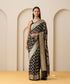 Black_Handloom_Pure_Georgette_Banarasi_Saree_With_Allover_Flower_Jaal_WeaverStory_01