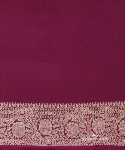 Light_Purple_Handloom_Pure_Georgette_Banarasi_Saree_With_Plum_Contrast_Border_And_Allover_Jaal_WeaverStory_05
