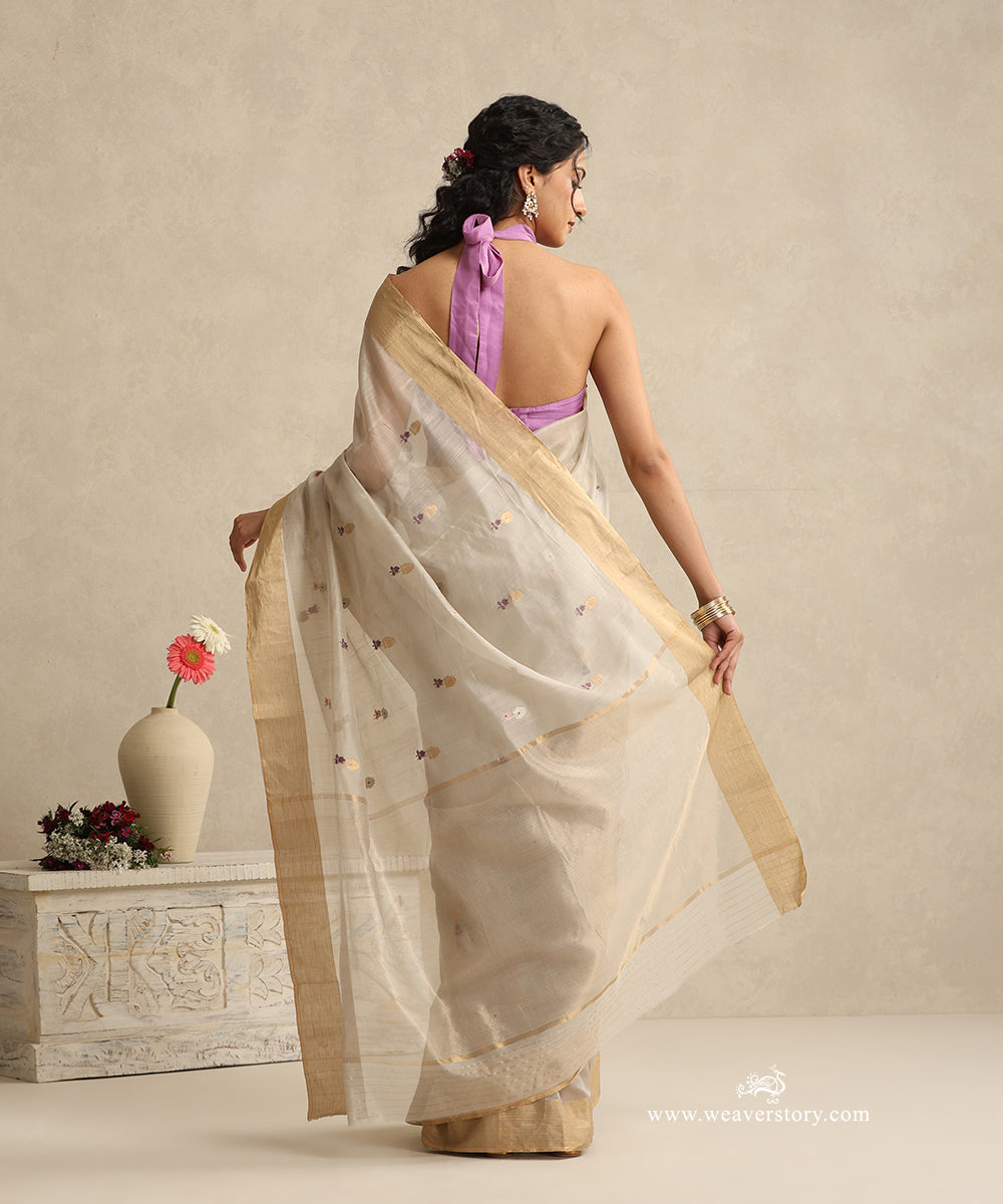 Light_Mauve_Handloom_Cotton_Silk_Eknaliya_Chanderi_Saree_With_Thread_And_Zari_Meena_Flower_Booti_WeaverStory_03