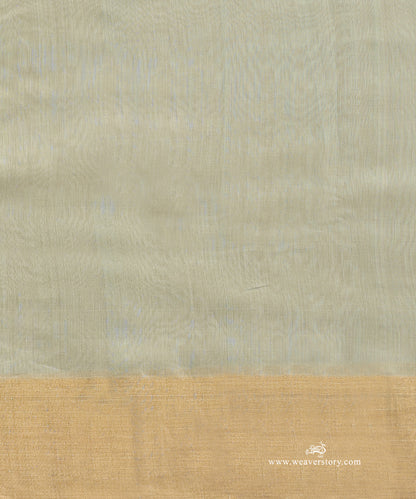 Pastel_Green_Handloom_Cotton_Silk_Eknaliya_Chanderi_Saree_With_Birds_Meena_Flower_Booti_And_Golden_Border_WeaverStory_05