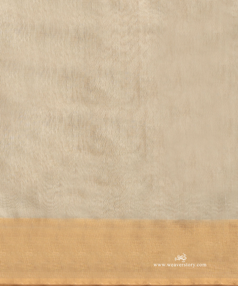 Grey_Handloom_Cotton_Silk_Donaliya_Chanderi_Saree_With_Allover_Flower_Jaal_WeaverStory_05