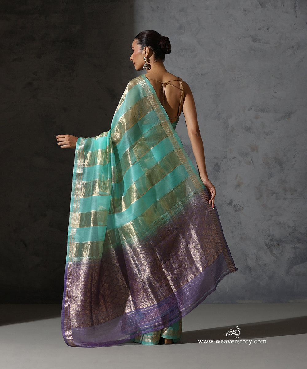 Ice_Blue_&amp;_Gold_Pure_Kora_Tissue_Banarasi_Saree_With_Kadhwa_Weave_WeaverStory_03