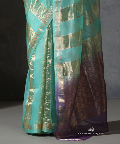 Ice_Blue_&amp;_Gold_Pure_Kora_Tissue_Banarasi_Saree_With_Kadhwa_Weave_WeaverStory_04