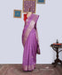 Mouve_Handloom_Pure_Chiniya_Silk_Banarasi_Saree_With_Gold_Zari_Flower_Border_WeaverStory_01