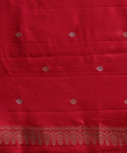 Fuchsia_Pink_Pure_Katan_Silk_Banarasi_Saree_With_Zari_Border_WeaverStory_05