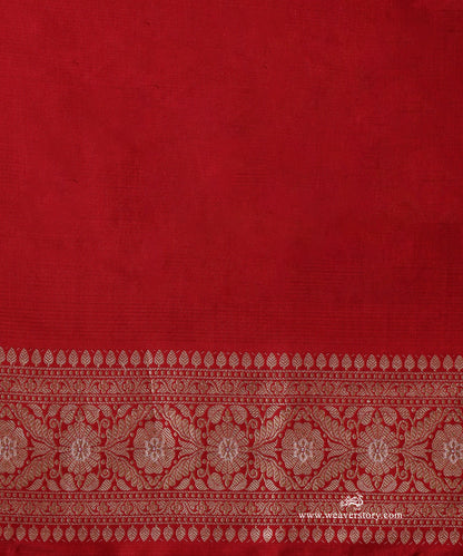 Maroon Pure Katan Silk Banarasi Ekrata Saree With Sona Rupa Mehraab Jaal