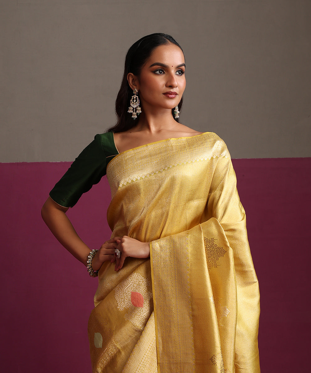 Lemon_Yellow_Pure_Katan_Silk_Kimkhab_Banarasi_Saree_WeaverStory_01