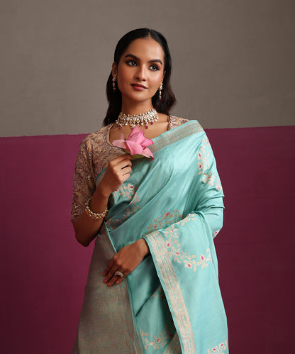 Ice_Blue_Pure_Katan_Silk_Banarasi_Kadhwa_Saree_With_Pink_Meena_WeaverStory_01