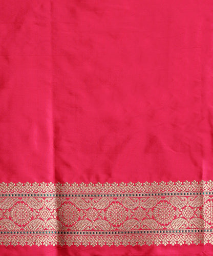 Hot_Pink_Pure_Katan_Silk_Banarasi_Kadhwa_Saree_With_Meenakari_Boota_WeaverStory_05