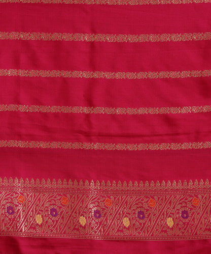 Orange_Pure_Katan_Silk_Banarasi_Ektara_Saree_With_Plum_Meenakari_Border_WeaverStory_05