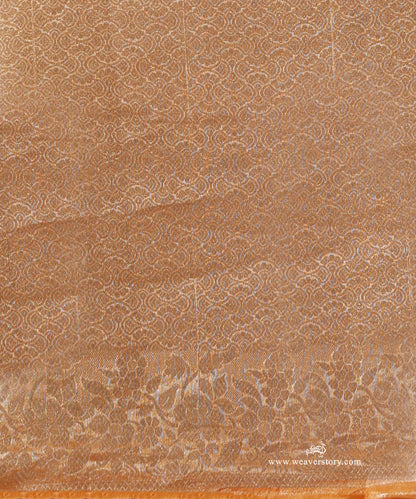 Orange_Pure_Tissue_Kora_Silk_Banarasi_Zari_Tanchoi_Saree_WeaverStory_05