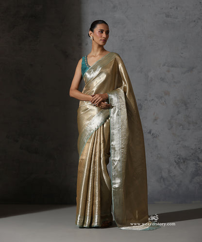 Mint_Green_Pure_Tissue_Kora_Silk_Banarasi_Tanchoi_Saree_With_Silver_Zari_Border_WeaverStory_02