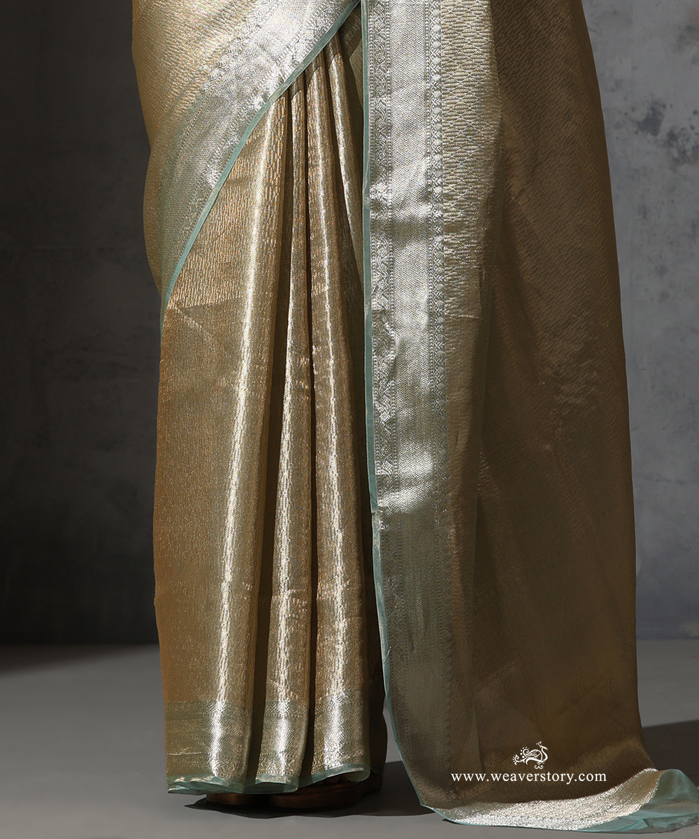 Mint_Green_Pure_Tissue_Kora_Silk_Banarasi_Tanchoi_Saree_With_Silver_Zari_Border_WeaverStory_04