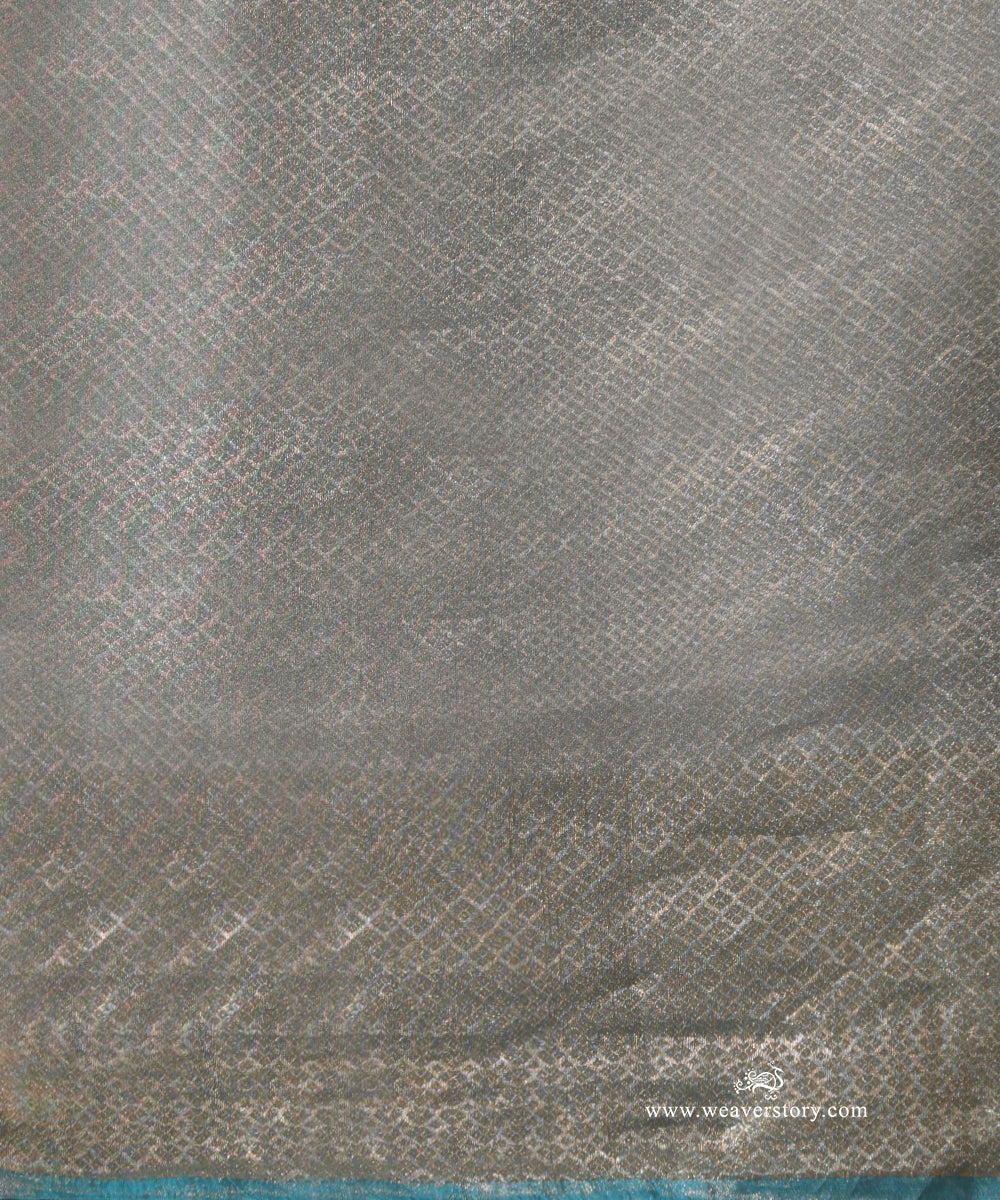 Ice_Blue_Pure_Tissue_Kora_Silk_Banarasi_Tanchoi_Saree_With_Gold_Zari_Border_WeaverStory_05