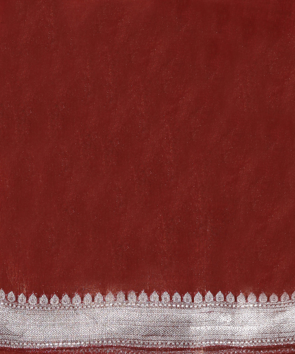 Rust_Pure_Tissue_Kora_Silk_Banarasi_Tanchoi_Saree_With_Gold_Zari_Border_WeaverStory_05