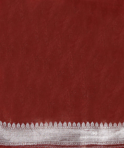 Rust_Pure_Tissue_Kora_Silk_Banarasi_Tanchoi_Saree_With_Gold_Zari_Border_WeaverStory_05