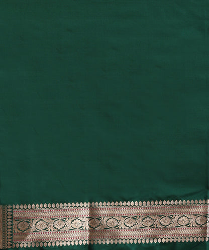 Emerald_Green_Pure_Katan_Silk_Banarasi_Ginni_Booti_Saree_With_Kadhwa_Weave_WeaverStory_05