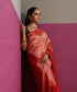 Red_Pure_Katan_Silk_Banarasi_Kimkhab_Saree_With_Multi_Meena_WeaverStory_01