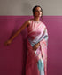 Baby_Pink_Pure_Mashru_Silk_Digital_Print_Banarasi_Saree_With_Gold_Zari_Border_WeaverStory_01
