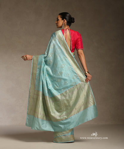 Sea_Green_Handloom_Pure_Katan_Silk_Kadhwa_Banarasi_Saree_WeaverStory_03