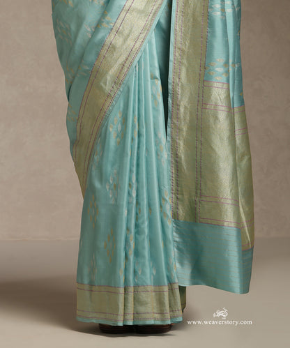 Sea_Green_Handloom_Pure_Katan_Silk_Kadhwa_Banarasi_Saree_WeaverStory_04