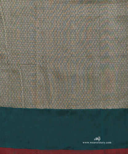 Blue_Black_Handloom_Pure_Katan_Silk_Dual_Tone_Kadhwa_Booti_Banarasi_Saree_WeaverStory_05