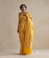 Yellow_Handloom_Pure_Katan_Silk_Banarasi_Saree_With_Angoor_Jaal_WeaverStory_01