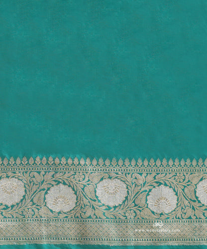 Teal_Handloom_Green_Pure_Katan_Silk_Banarasi_Saree_With_Sona_Rupa_Kadhwa_Jaal_WeaverStory_05