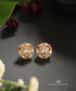 Iravya_Handcrafted_Pure_Silver_Moissanite_Polki_Green_Studs_WeaverStory_01