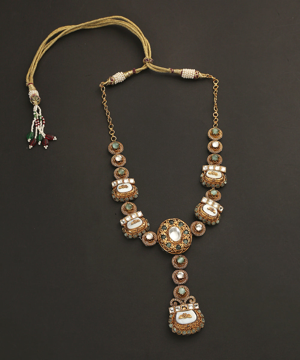 Hanifa_Handcrafted_Necklace_With_Semi_Precious_Stones_WeaverStory_02