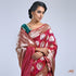 Wine_Banarasi_handloom_Katan_Silk_Saree_with_heavy_gold_Zari_and_Meenakari_Motifs_WeaverStory_01